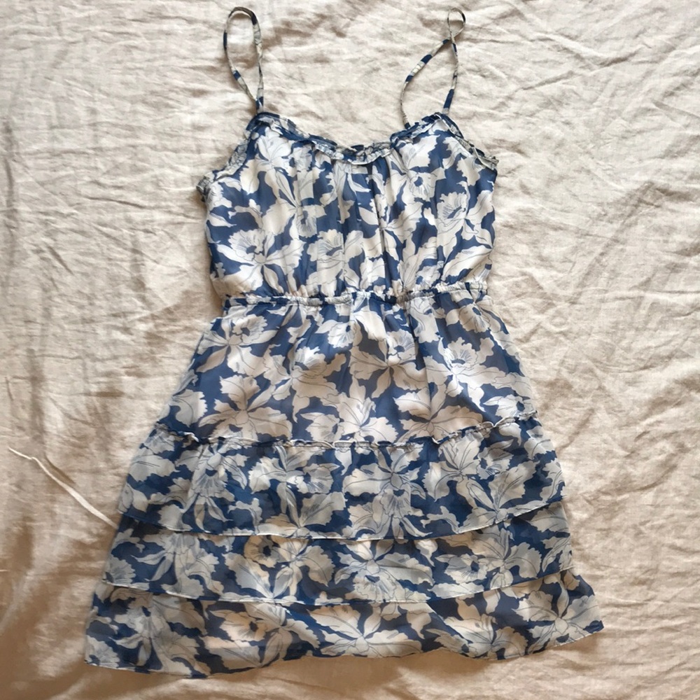 American Eagle blue & white summer dress